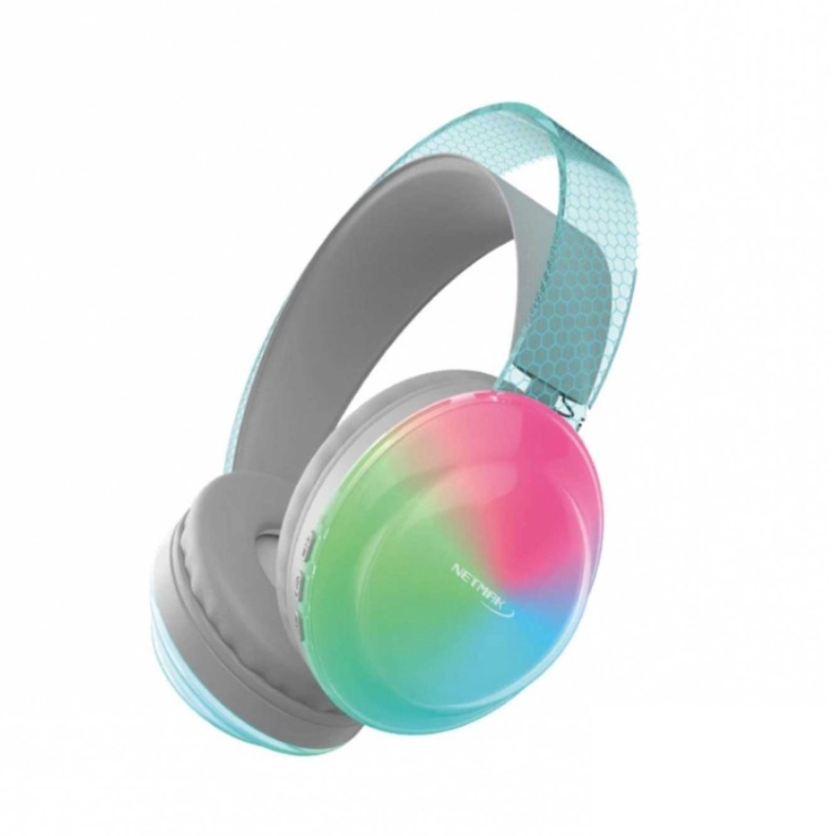 Auriculares Netmak Magic Auric BT Dual Luminoso Glow Art.NM-MAGIC